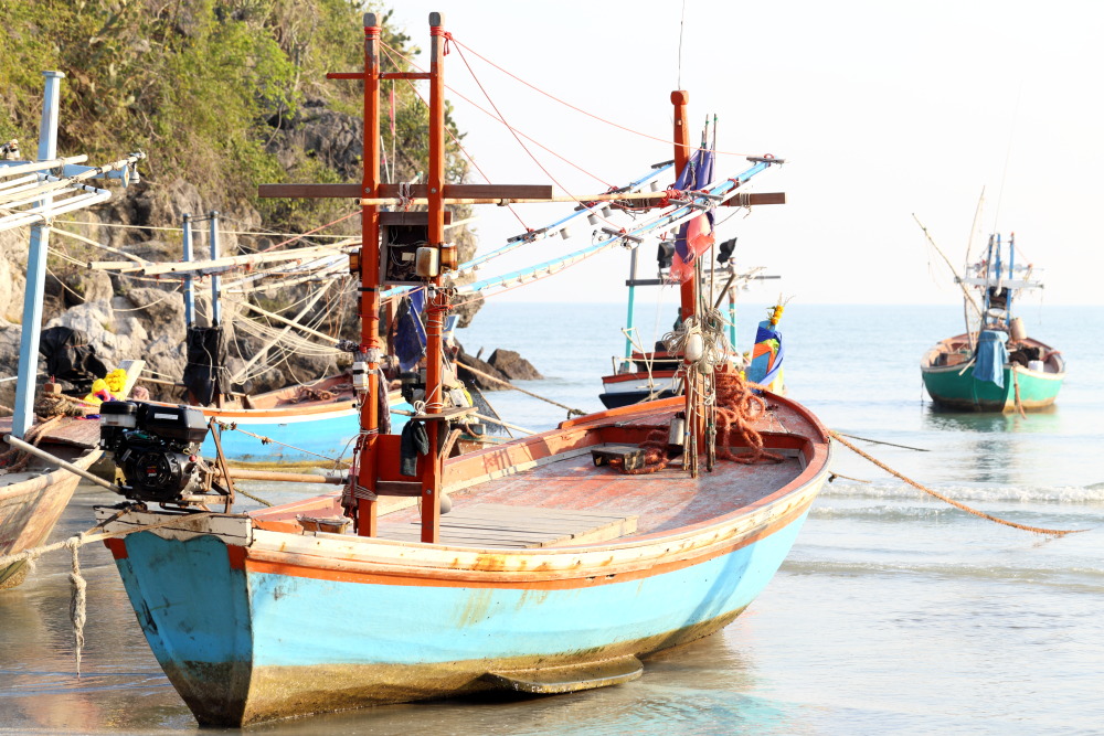 Lokation: Thailand | Prachuap Khirikhan | Kui Buri | Ban Khao Daeng Kategorien: Boote, Datum: 10.02.2016