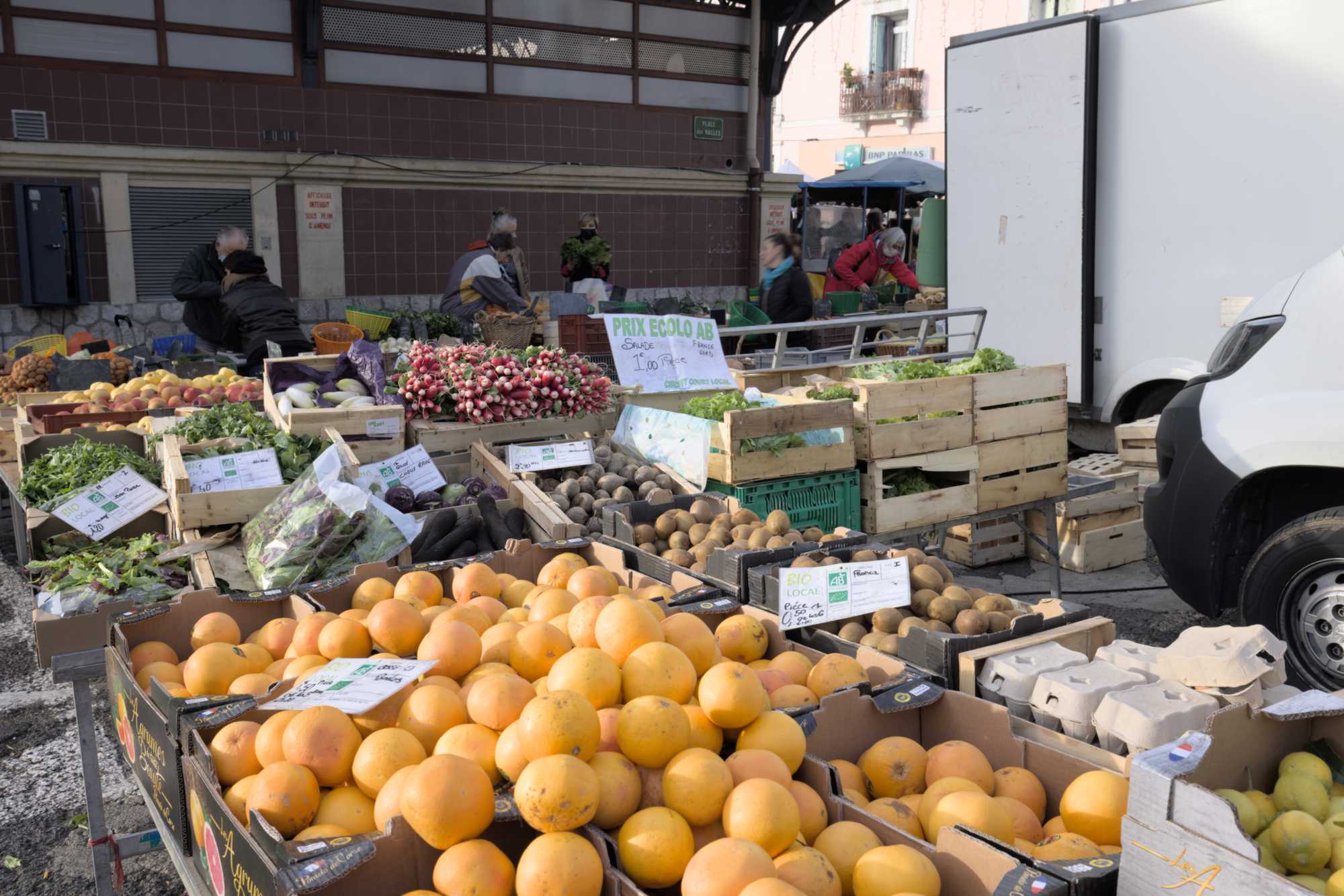 Lokation: Frankreich | Hérault | Lodève | Ganges Kategorien: Markt, Datum: 25.02.2022